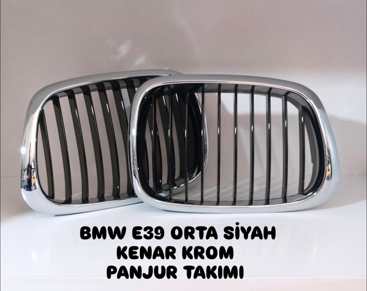 BMW E39 ORTA SIYAH KENAR KROMPANJUR TAKIMI
